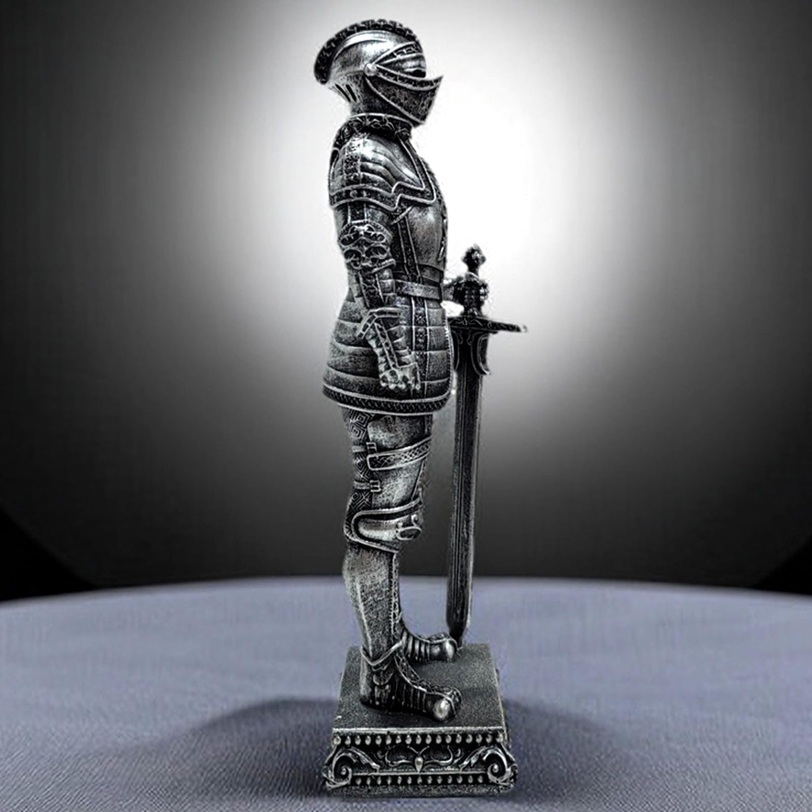 中世騎士ブロンズ像置物 中世騎士ブロンズ像置物